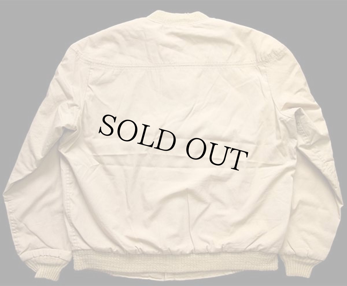 画像2: 70s Catalina Varsity トビウオ総柄 キルティングライナー ダービージャケット カーキ 42LONG (2)