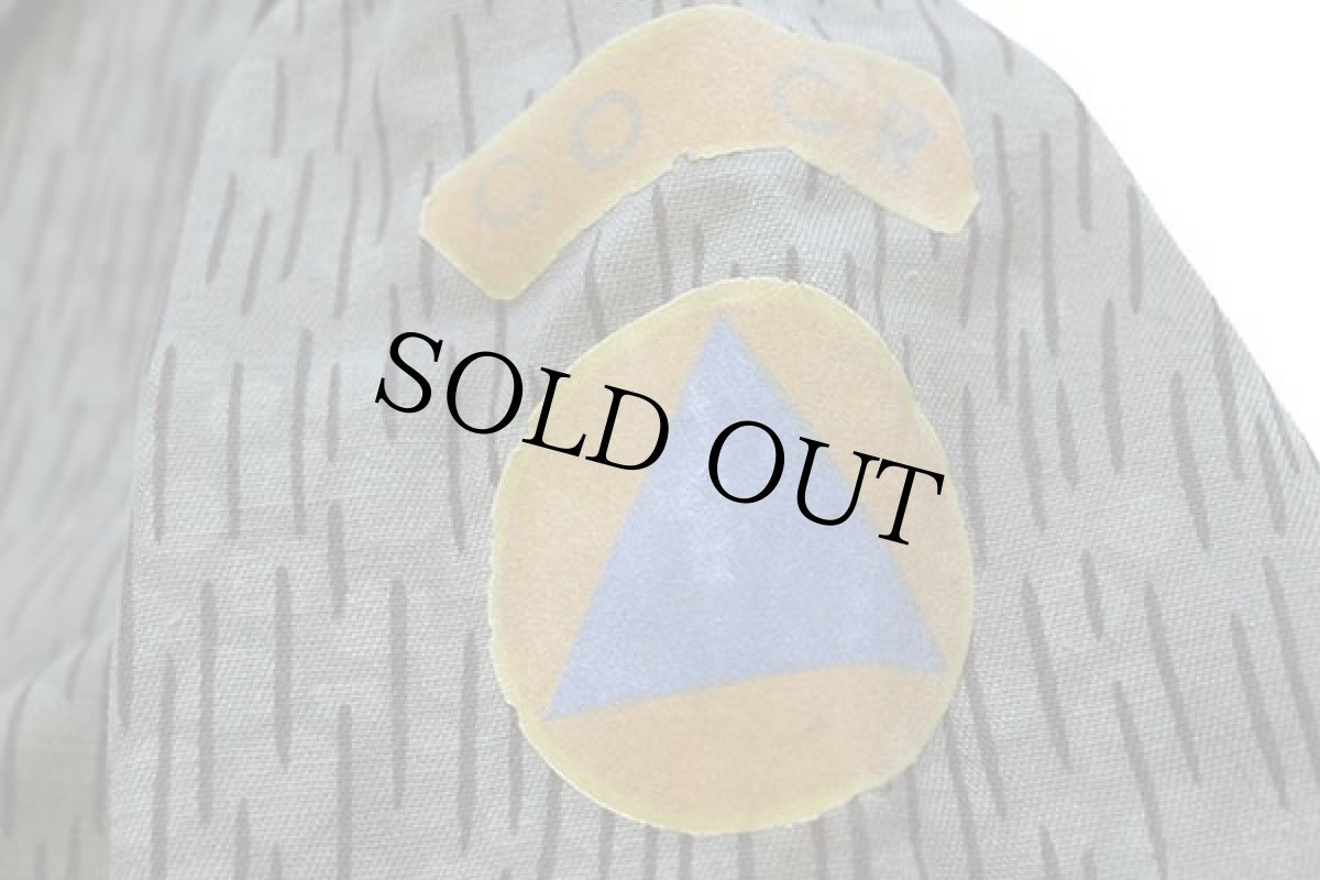 画像7: 60s チェコスロバキア軍 チンスト&パッチ付き レインドロップカモ コットン ステンカラーコート 2B (7)