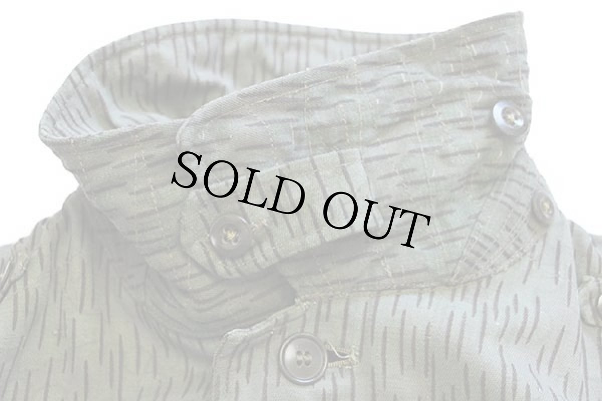 画像4: 60s チェコスロバキア軍 チンスト&パッチ付き レインドロップカモ コットン ステンカラーコート 2B (4)