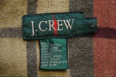 画像4: 90s J.CREW チェック ネルライナー コットンポプリン フィールドコート ブラウン L★ジャケット (4)