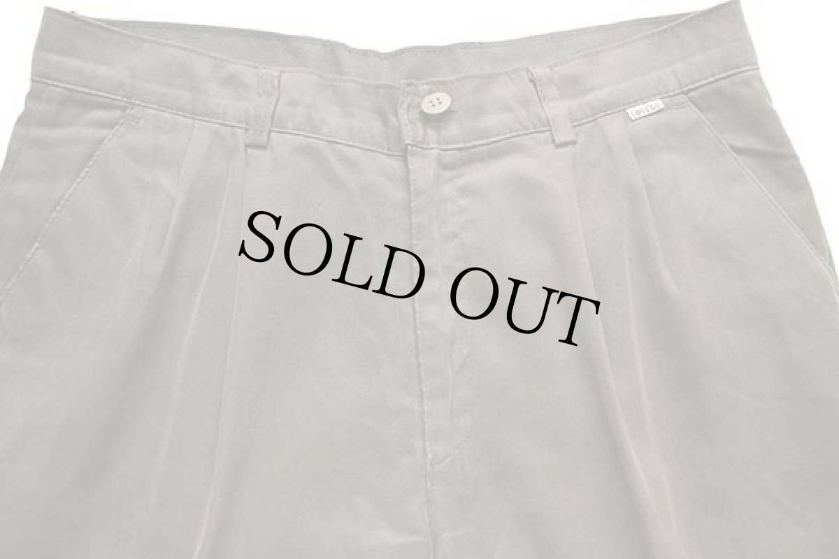 画像4: 90s Levi'sリーバイス ツータック スラックス モールスキンパンツ オリーブドラブ w32★ユーロ (4)
