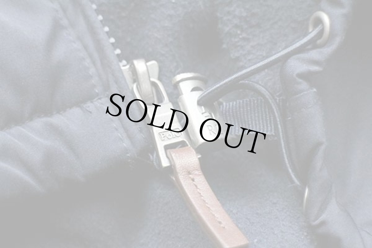 画像6: 00s ポロ ラルフローレン ワンポイント フリースライナー 中綿入り ポリエステルジャケット 紺 M (6)