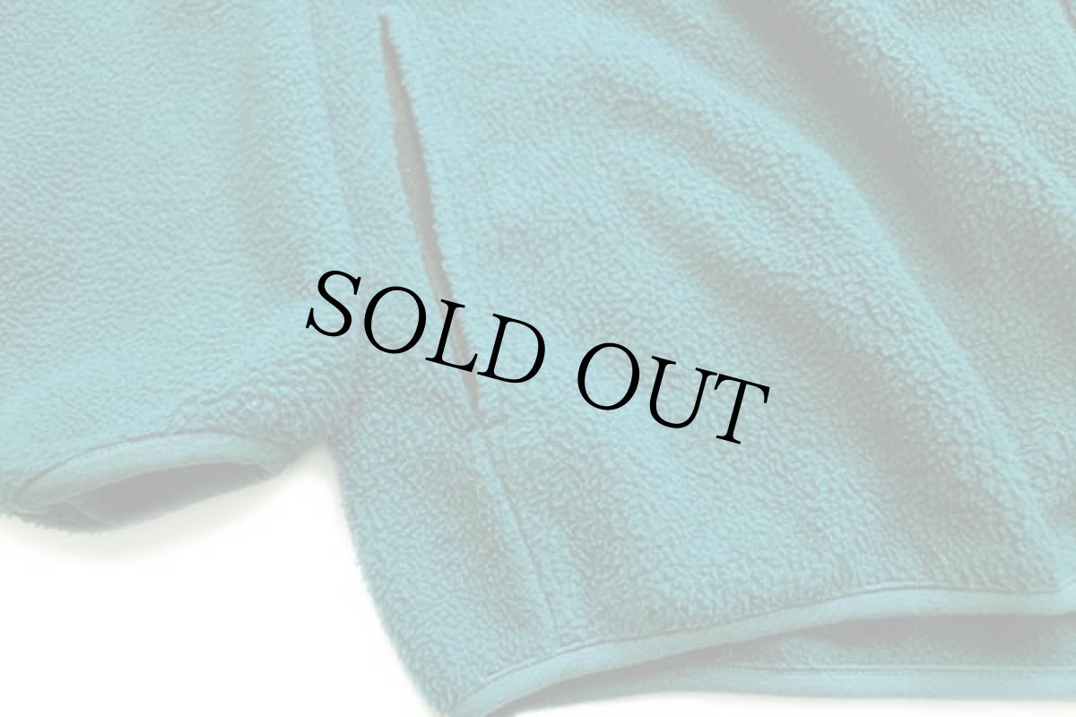 画像6: 90s USA製 L.L.Bean フリースジャケット 青緑 M (6)