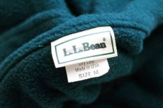 画像4: 90s USA製 L.L.Bean フリースジャケット 青緑 M (4)
