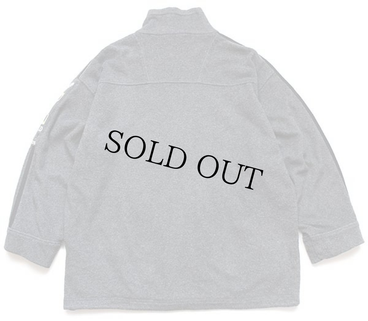 画像2: 90s adidasアディダス ONE WORLD ロゴ ハイネック フリースジャケット グレー M (2)