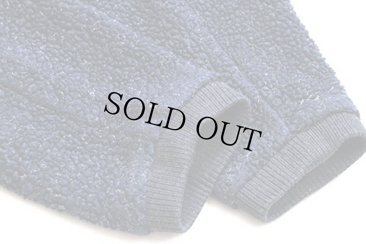 画像6: 90s USA製 Columbiaコロンビア ハーフジップ プルオーバー パイル フリース 紺 L (6)