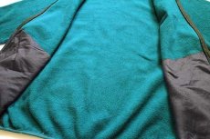 画像5: 90s USA製 L.L.Bean フリースジャケット 青緑 M (5)