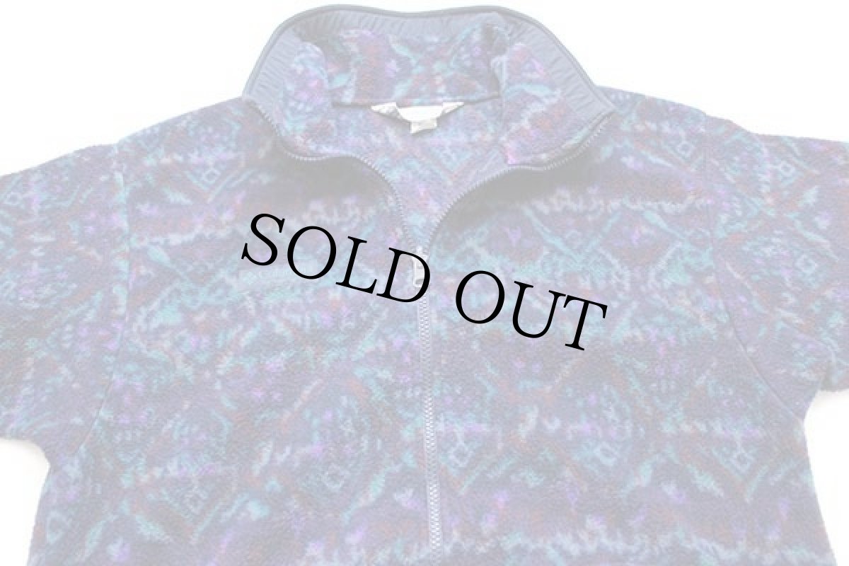 画像3: 90s USA製 Columbiaコロンビア 総柄 ライナー フリースジャケット M (3)