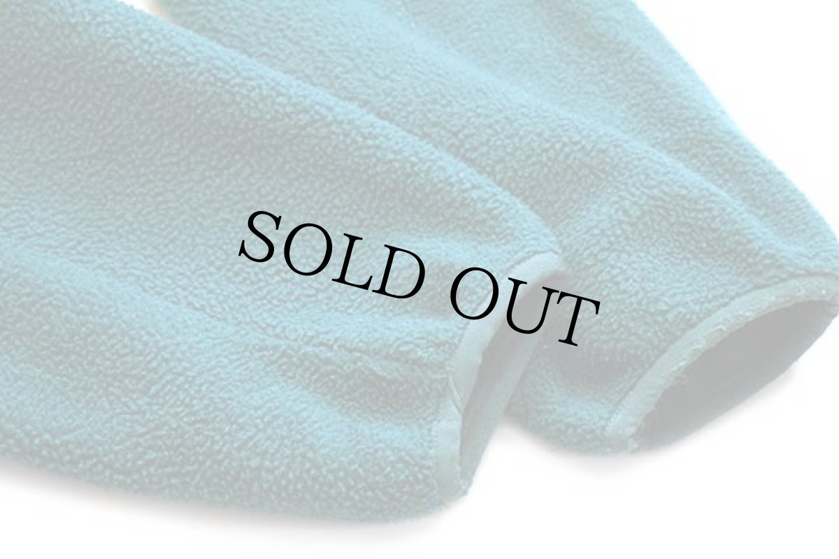 画像7: 90s USA製 L.L.Bean フリースジャケット 青緑 M (7)