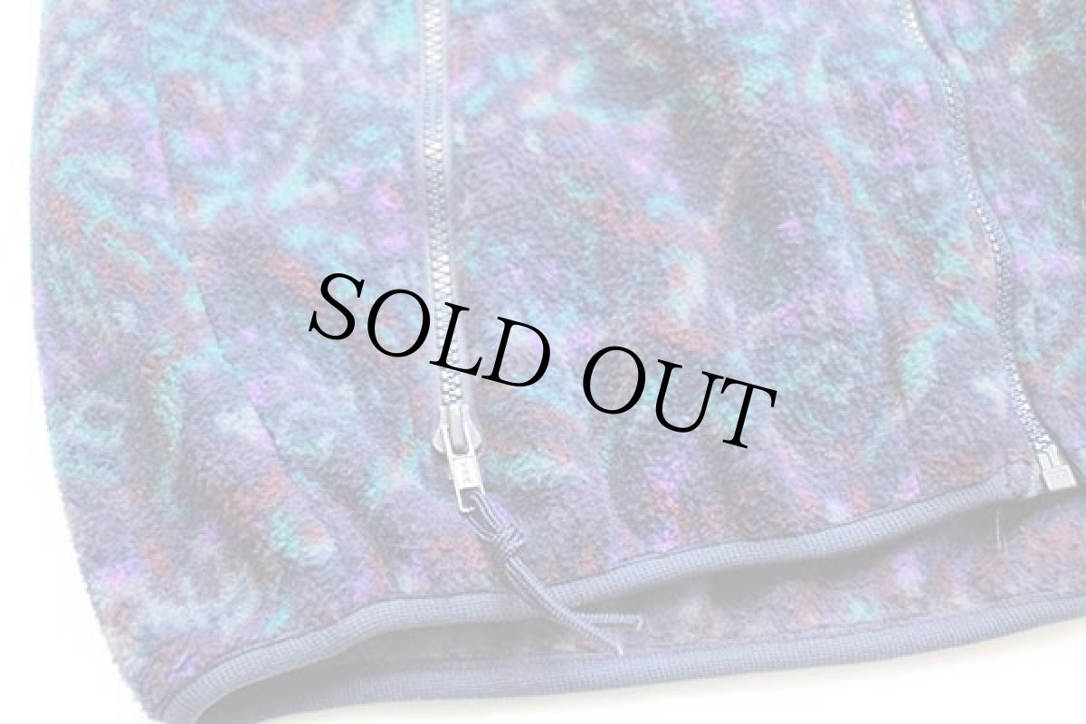 画像5: 90s USA製 Columbiaコロンビア 総柄 ライナー フリースジャケット M (5)