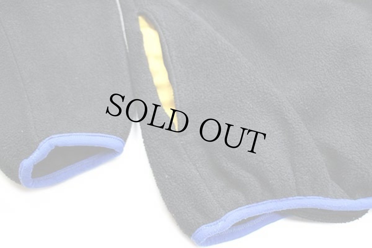 画像5: 90s L.L.Bean 筆記体ロゴ刺繍 プルオーバー フリース 黒 (5)