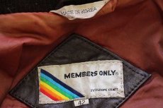 画像4: 80s MEMBERS ONLYメンバーズオンリー スタンドカラー シングルライダース レザージャケット 焦げ赤茶 42 (4)