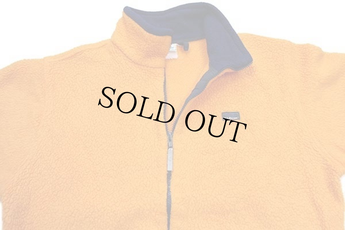 画像3: 90s L.L.Bean パイル フリースジャケット マンゴー KIDS XL (3)