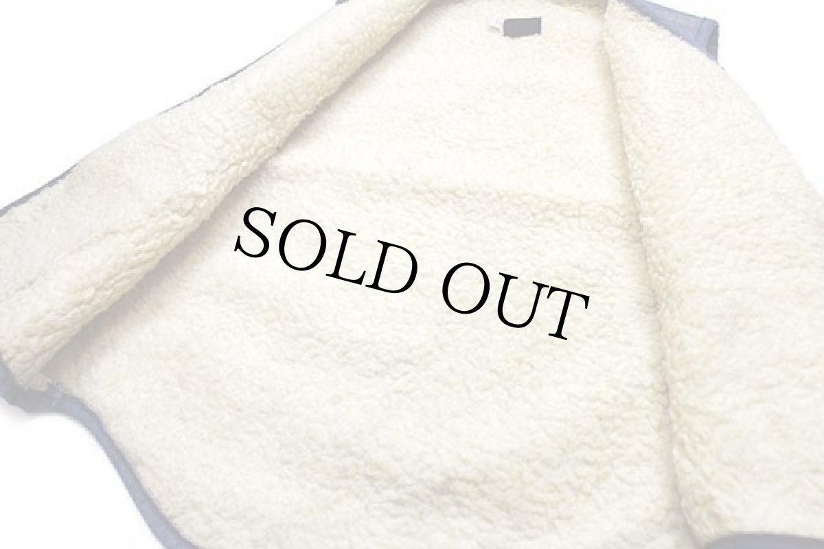 画像5: 70s Sears ROEBUCKS ボアライナー バットダイ デニムベスト L (5)