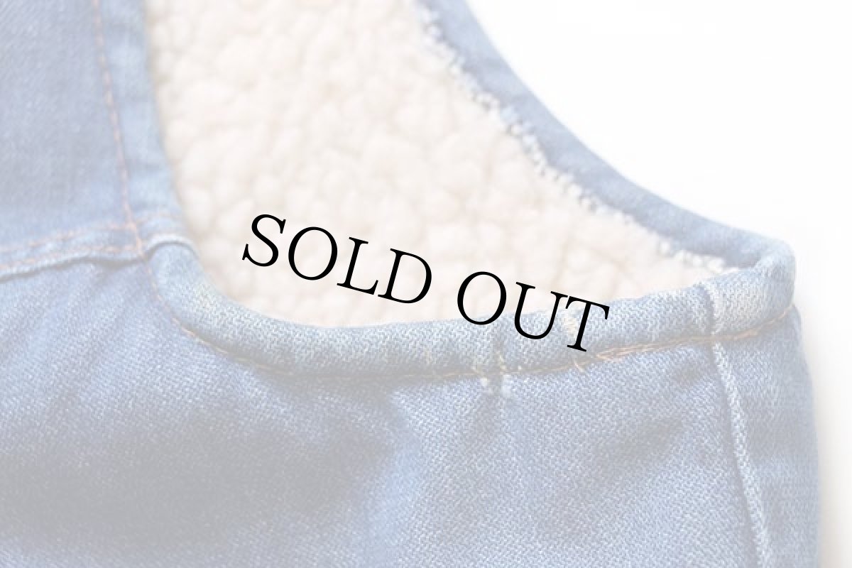 画像6: 70s USA製 Wranglerラングラー VL200NV ボアライナー デニムベスト L (6)