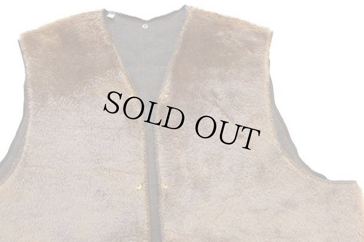 画像3: 90s 英国製 Barbourバブアー パイルライナー ボア ベスト ブラウン 42★28 (3)