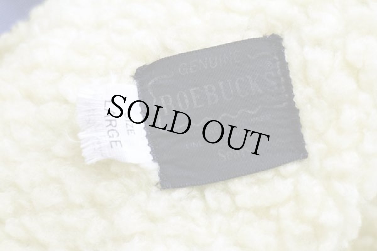 画像4: 70s Sears ROEBUCKS ボアライナー バットダイ デニムベスト L (4)