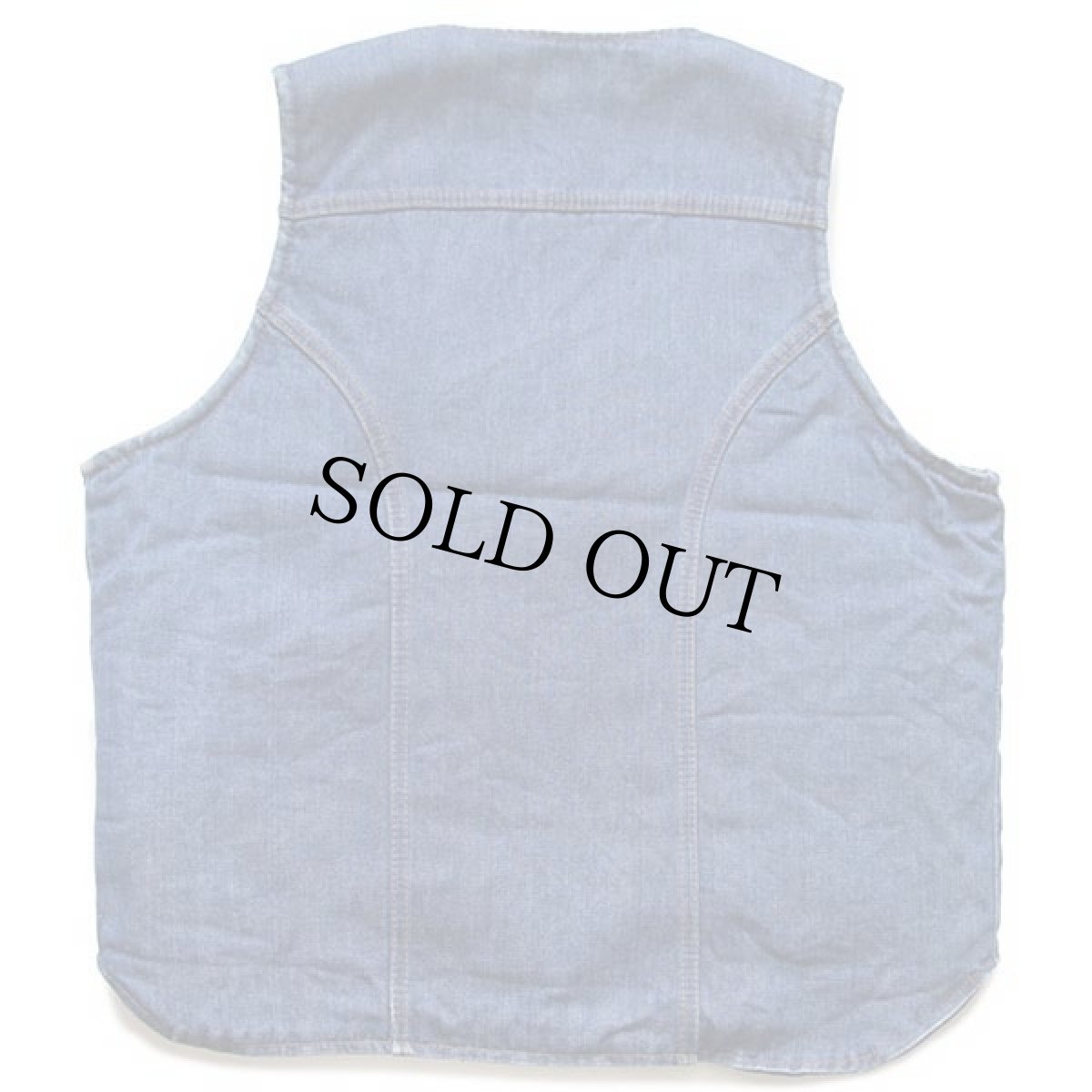 画像2: 70s USA製 Wranglerラングラー VL200NV ボアライナー デニムベスト L (2)