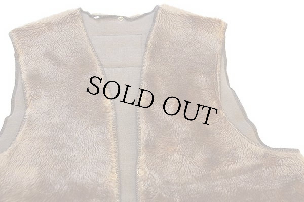 画像3: 90s 英国製 Barbourバブアー A297 パイルライナー ボア ベスト ブラウン C38★30 (3)