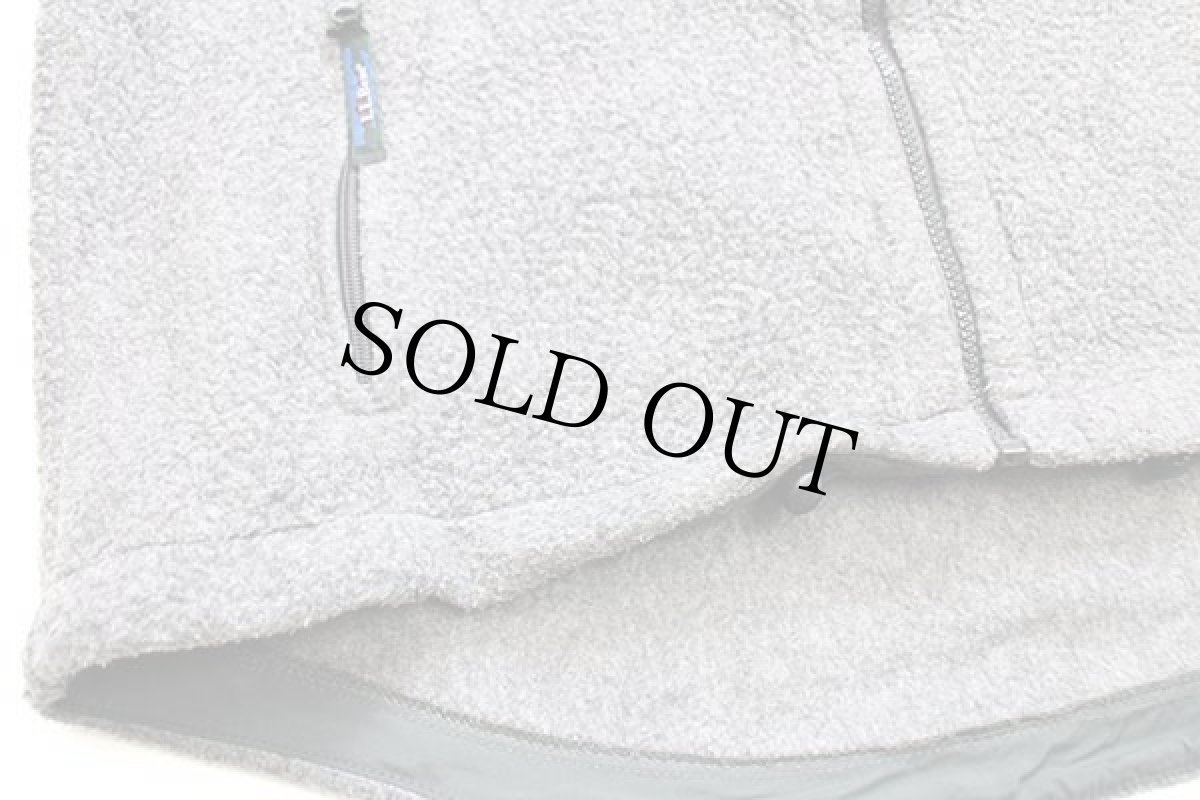 画像5: 90s USA製 L.L.Bean パイル フリースジャケット グレー (5)