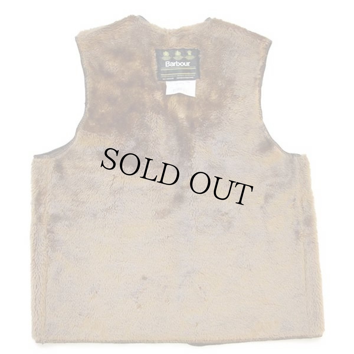 画像2: 90s 英国製 Barbourバブアー A297 パイルライナー ボア ベスト ブラウン C38★30 (2)