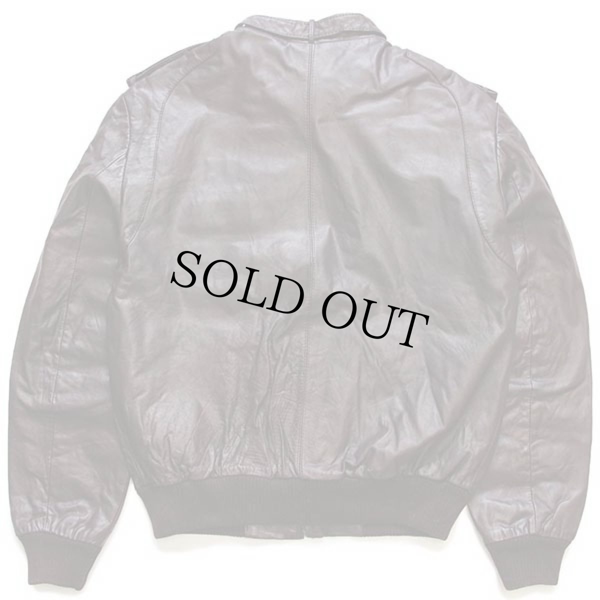 画像2: 80s MEMBERS ONLYメンバーズオンリー スタンドカラー シングルライダース レザージャケット 焦げ赤茶 42 (2)