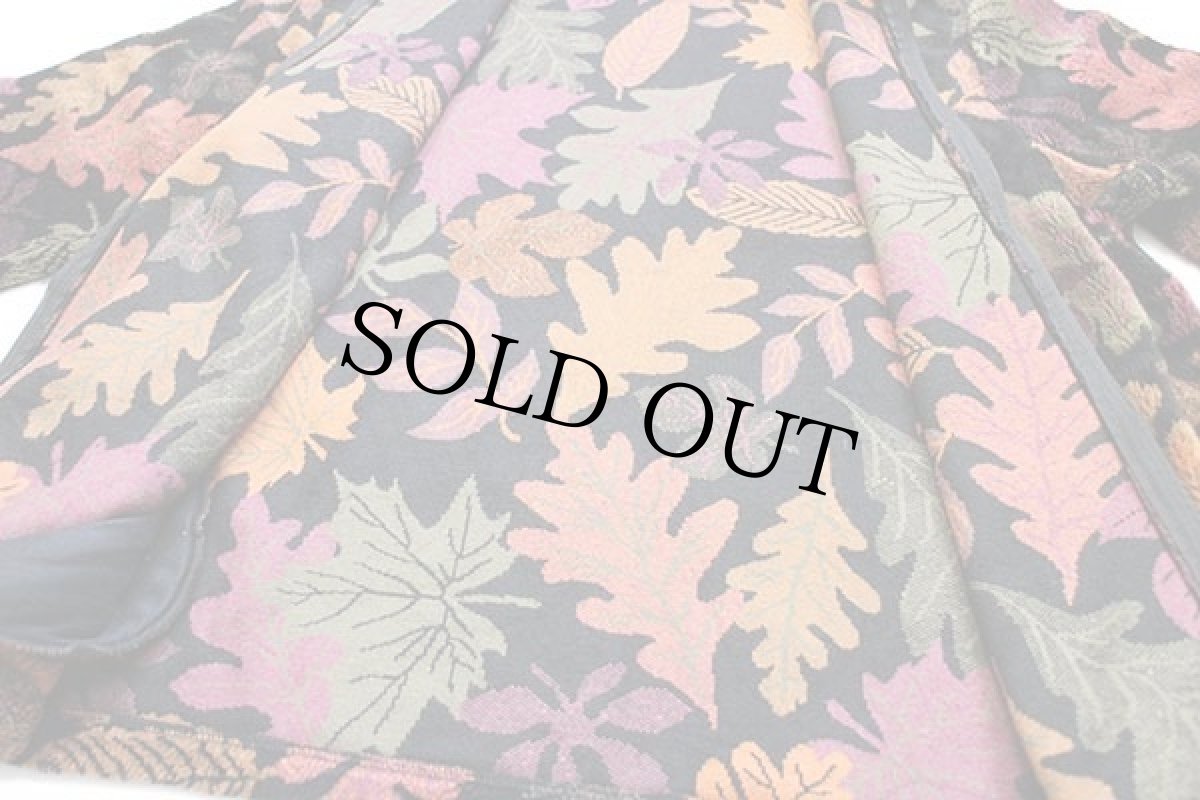 画像5: 90s カナダ製 Tradition Country Collection カエデ リーフ 総柄 パイル フリースジャケット XL (5)