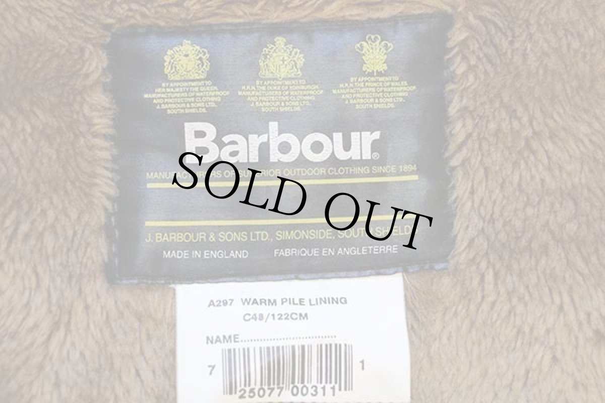 画像4: 00s 英国製 Barbourバブアー A297 パイルライナー ボア ベスト ブラウン C48★29 (4)