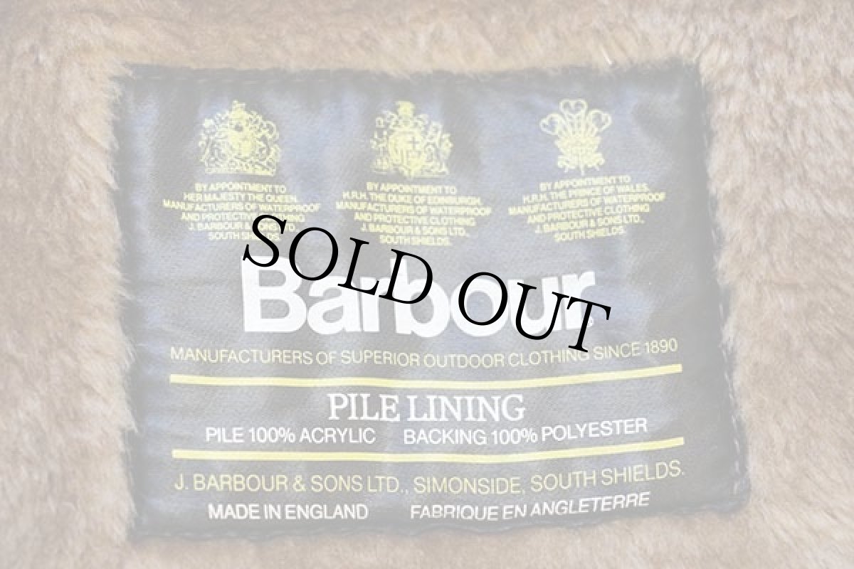 画像4: 90s 英国製 Barbourバブアー パイルライナー ボア ベスト ブラウン 42★28 (4)