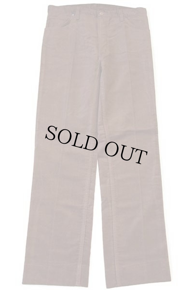 画像2: デッドストック★90s ベルギー製 Wranglerラングラー コットン モールスキンパンツ 茶 w32★ユーロ (2)