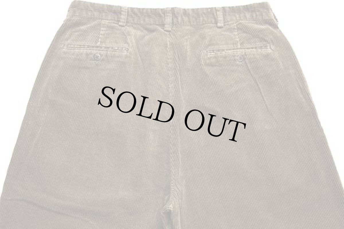 画像5: 90s ポロ ラルフローレン ANDREW PANT ツータック 太畝 コーデュロイパンツ ブラウン w35 L30 (5)