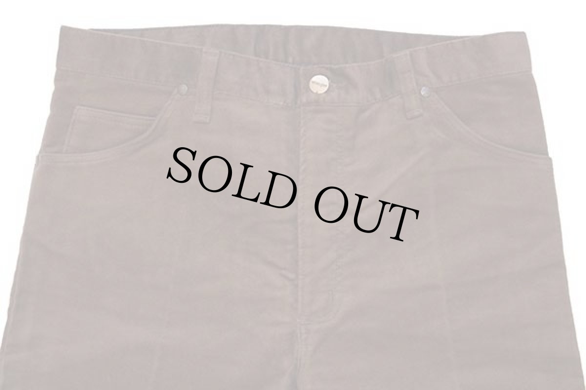 画像4: デッドストック★90s ベルギー製 Wranglerラングラー コットン モールスキンパンツ 茶 w32★ユーロ (4)