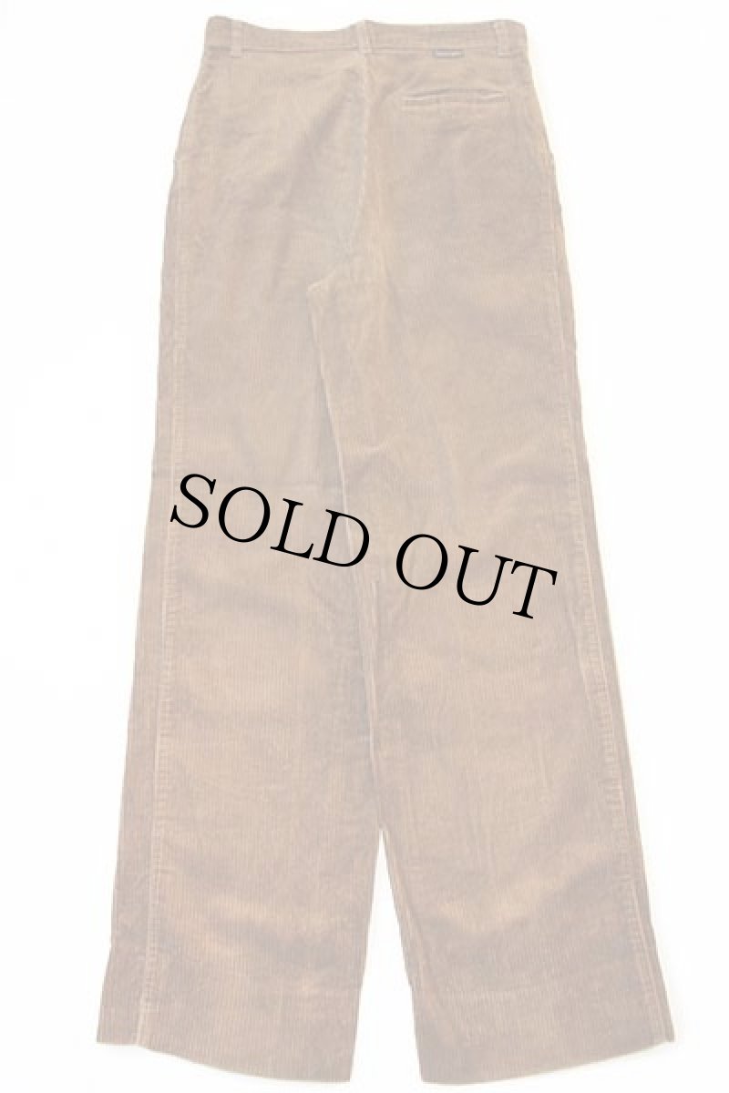 画像3: 80s イタリア製 BLUE BELL Wranglerラングラー ツータック 太畝 コーデュロイパンツ 濃茶 w30★ユーロ (3)