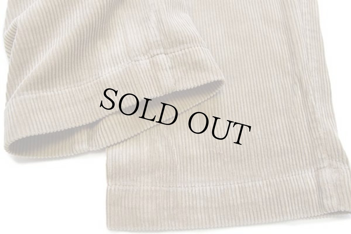 画像7: 00s ポロ ラルフローレン コットン 太畝 コーデュロイパンツ 薄茶 w36 L30 (7)