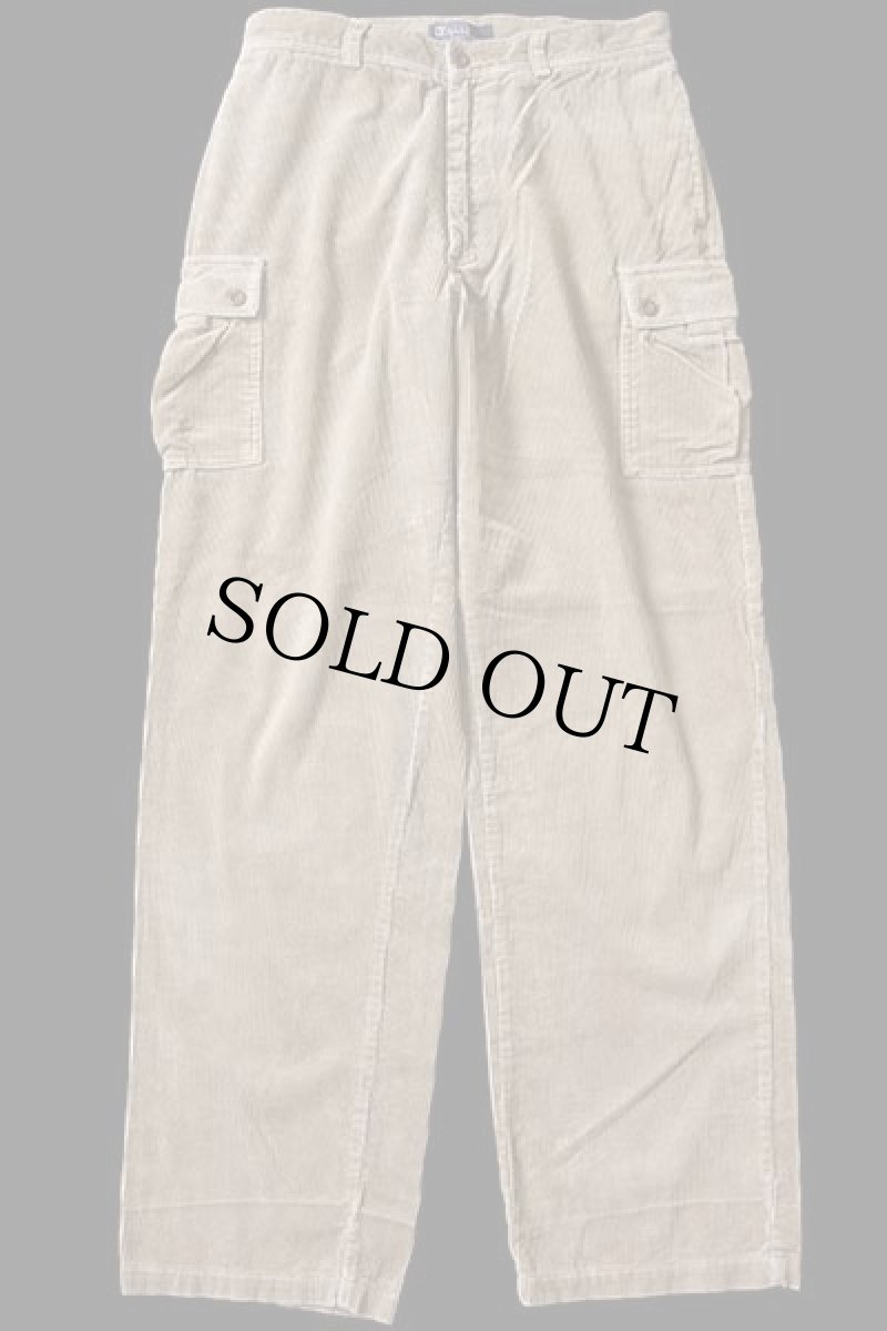 画像2: 90s ポロ ラルフローレン 太畝 コーデュロイ カーゴパンツ ベージュ カスタム w33 (2)