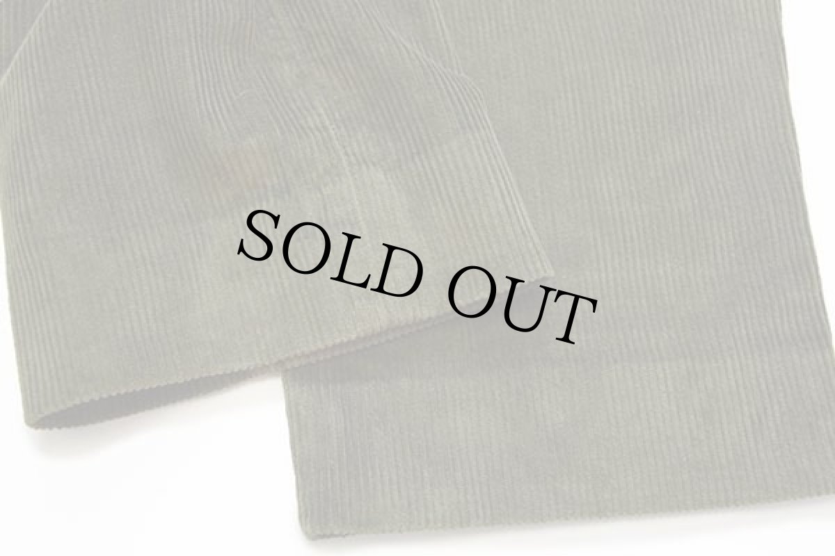 画像7: 90s イタリア製 Henry Cotton's ツータック コットン 太畝 コーデュロイパンツ オリーブ 48 (7)