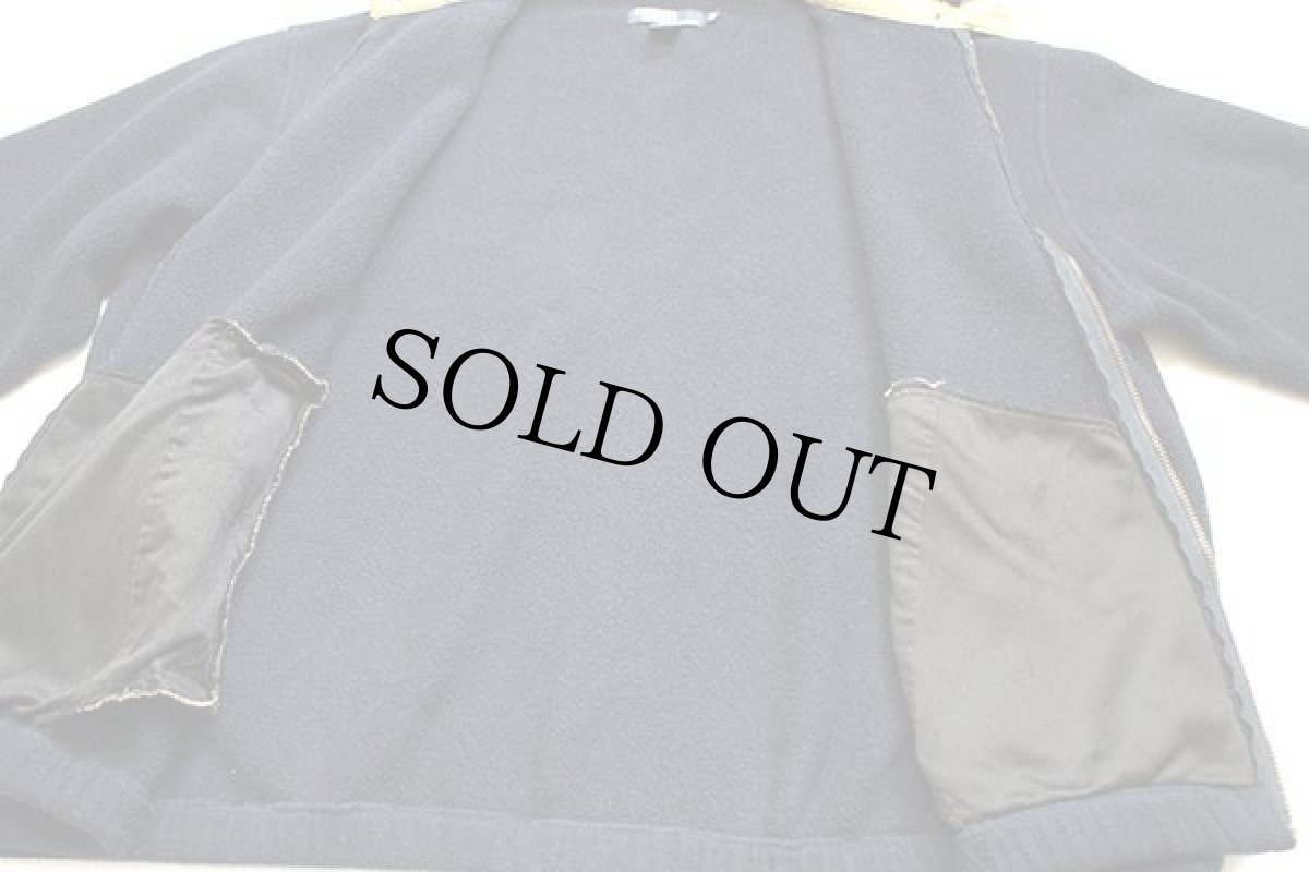 画像4: 00s ポロ ラルフローレン チンスト付き ワンポイント POLARTEC フリースジャケット 紺 XL (4)