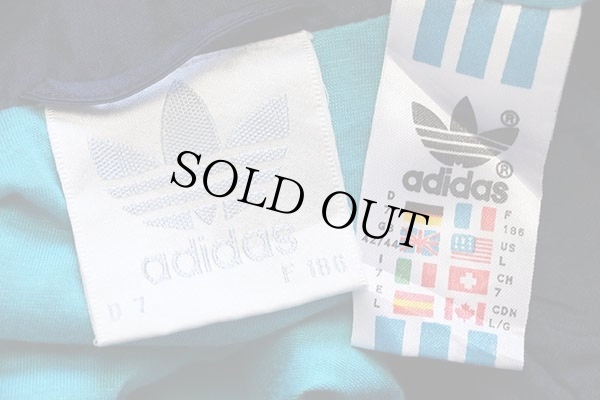 画像4: 90s adidasアディダス トレフォイル ロゴ刺繍 マルチカラー 切り替え ナイロンジャケット L★B (4)