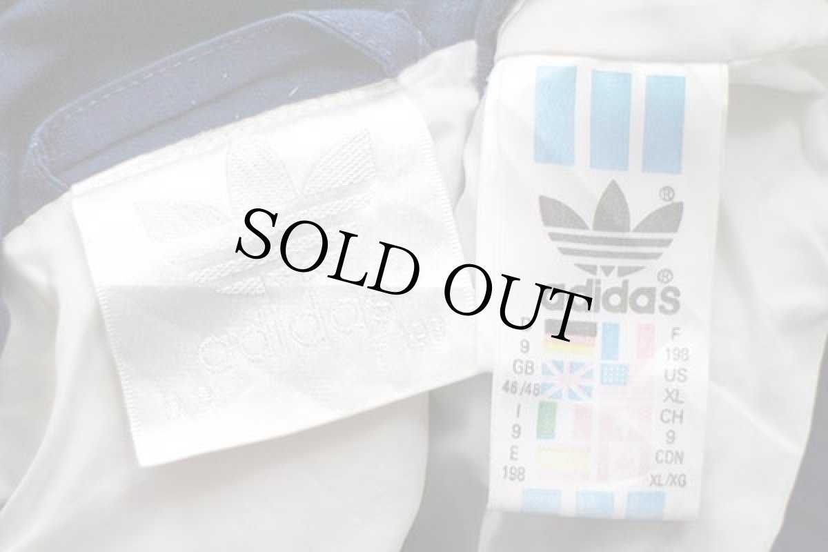 画像4: 90s adidasアディダス ロゴ刺繍 マルチカラー 切り替え 中綿入り ナイロンジャケット XL (4)
