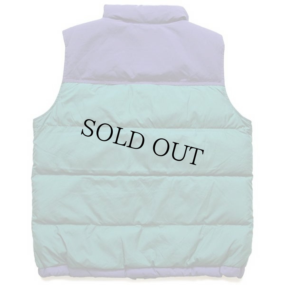 画像2: L.L.Bean PERTEX DOWNTEK ツートン 切り替え ナイロン ダウンベスト 緑×青紫 M (2)