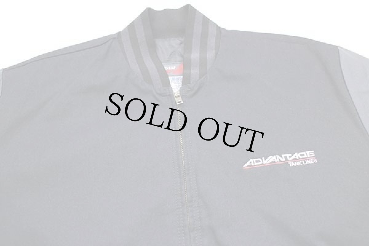 画像3: 00s メキシコ製 RED KAPレッドキャップ ADVANTAGE 刺繍 ツートン キルティングライナー ワークジャケット 黒×グレー M-RG (3)