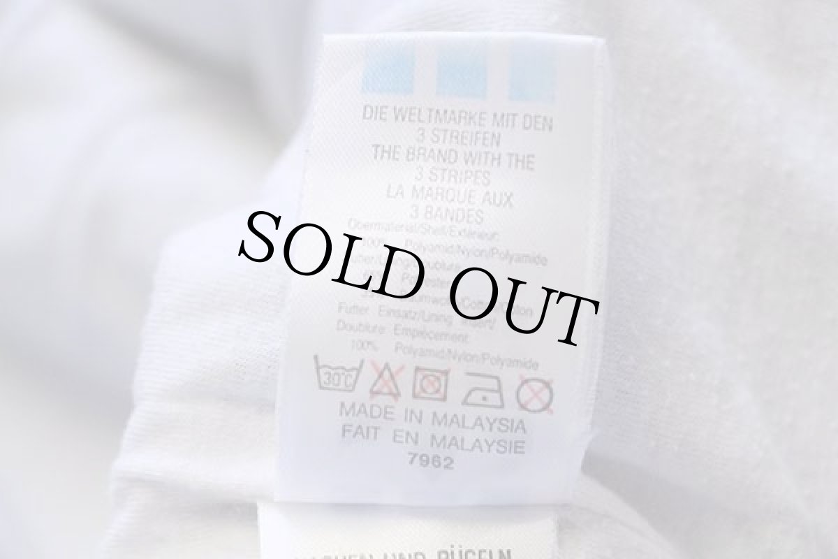 画像5: 90s adidasアディダス トレフォイル ロゴ刺繍 マルチカラー 切り替え ナイロンジャケット 黒 M★G (5)