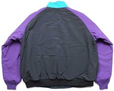 画像2: 90s LANDS'ENDランズエンド SQUALL JACKET ロゴ刺繍 マルチカラー フリースライナー ナイロンジャケット (2)