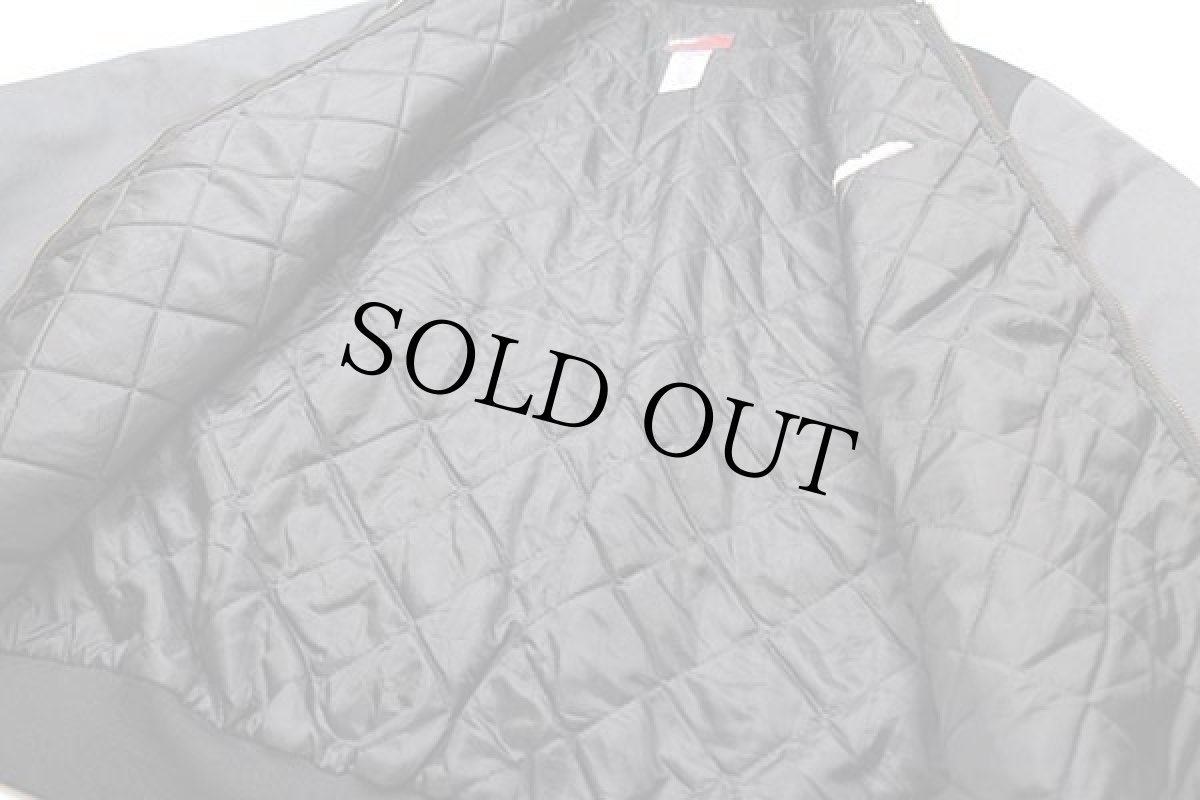 画像5: 00s メキシコ製 RED KAPレッドキャップ ADVANTAGE 刺繍 ツートン キルティングライナー ワークジャケット 黒×グレー M-RG (5)