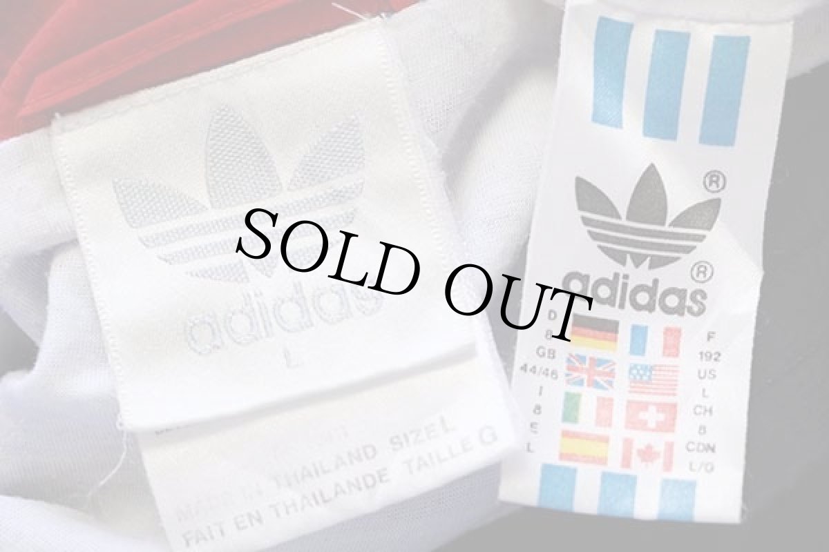 画像4: 90s adidasアディダス トレフォイル ロゴ刺繍 マルチカラー 切り替え ナイロンジャケット L★C (4)