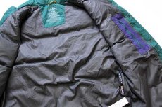 画像5: L.L.Bean PERTEX DOWNTEK ツートン 切り替え ナイロン ダウンベスト 緑×青紫 M (5)