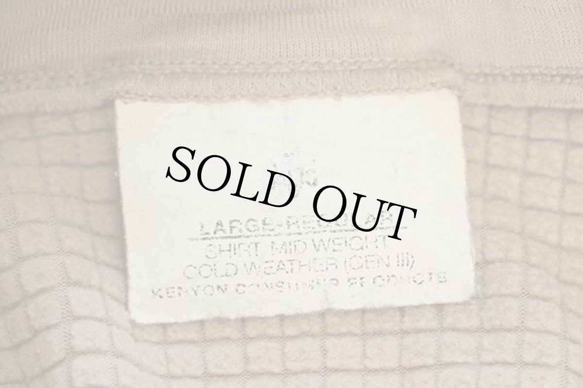 画像4: USA製 米軍 ECWCS GEN3 LEVEL2 POLARTEC グリッドフリースシャツ サンドベージュ L-R (4)