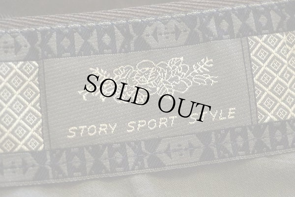 画像7: 80s イタリア製 Lessona ツータック スラックス ウィップコード ウールパンツ 茶×玉虫色 50 (7)