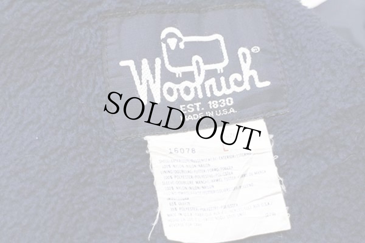 画像4: 80s USA製 Woolrichウールリッチ ロゴ フリースライナー ナイロンジャケット 赤 L (4)