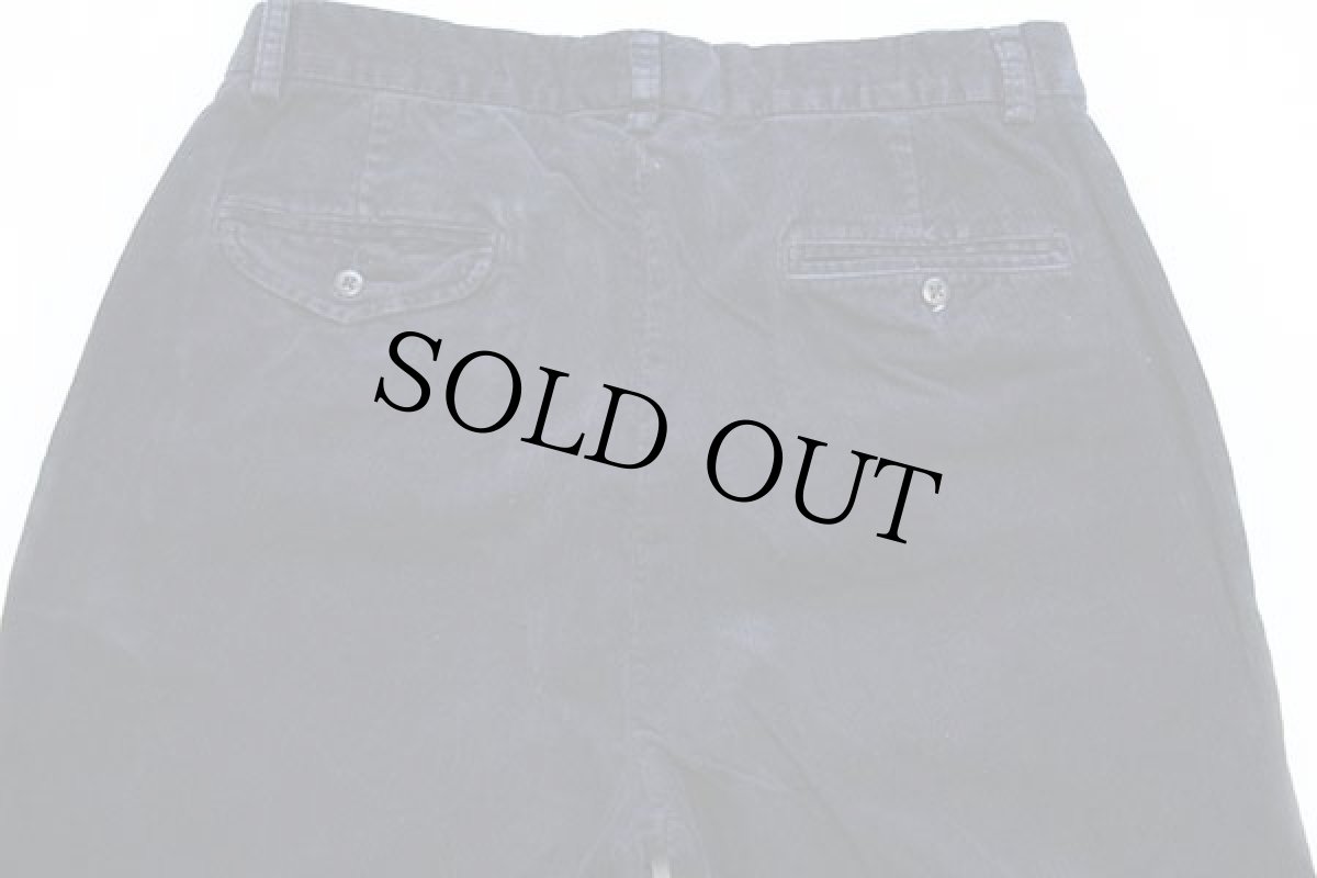 画像5: 00s ポロ ラルフローレン HAMMOND PANT ツータック コットン コーデュロイパンツ 紺 w32 L30 (5)